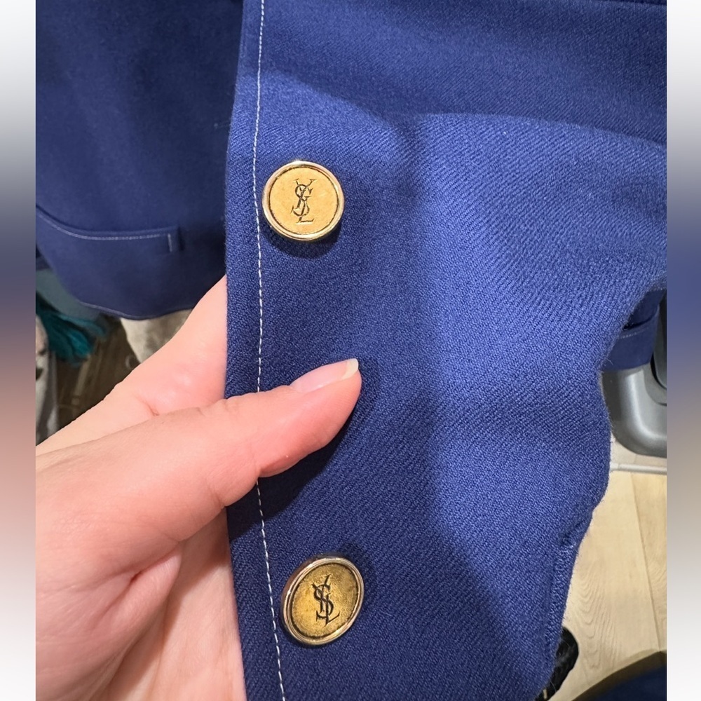Saint Laurent vintage Elegant Blue Women's Blazer size 40 (small)‎